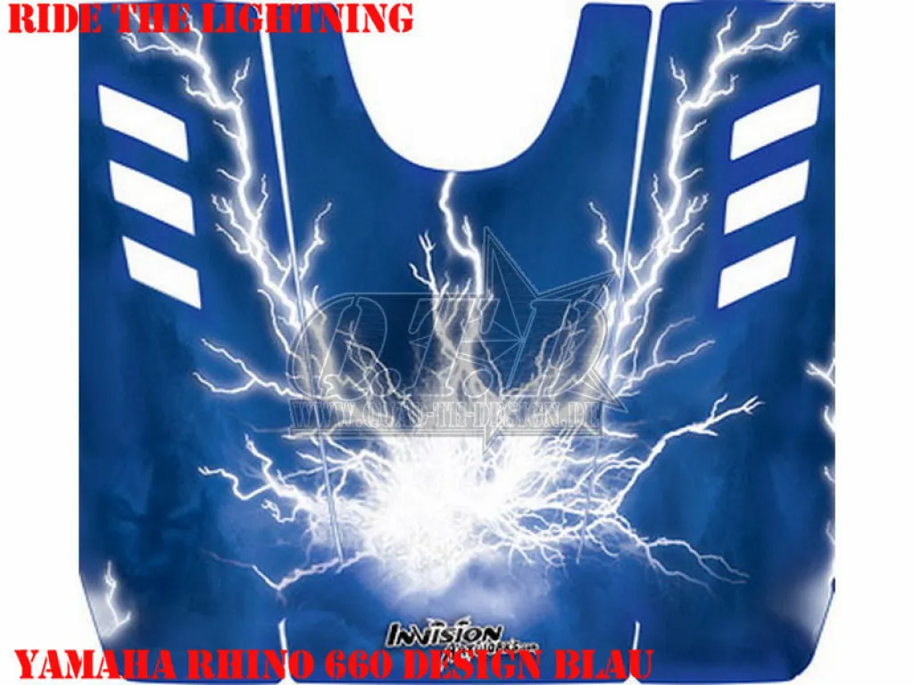 Ride the Lightning Blau für Yamaha Rhino 450/660/700